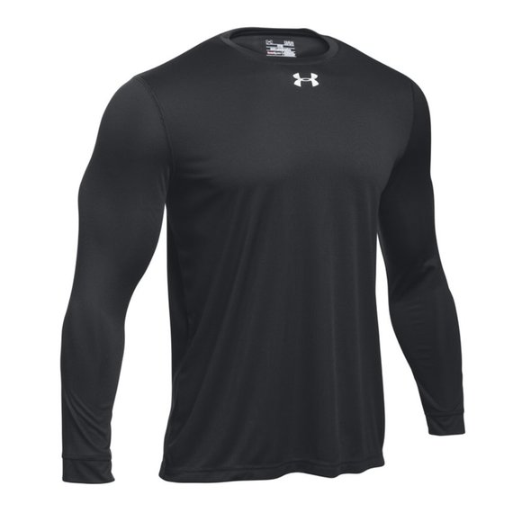 Men's Black Under Armour Locker Tee - Long Sleeve - Picture 1 of 1